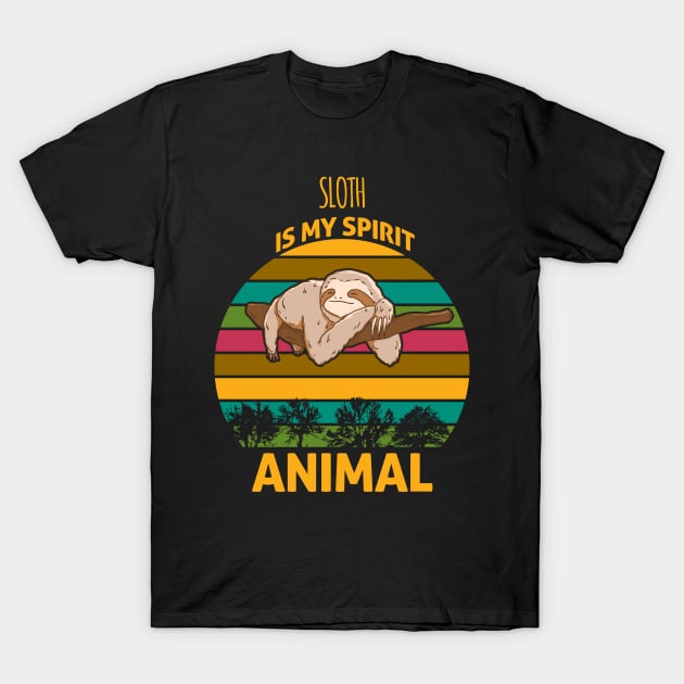 Sloth Spirit Animal T-Shirt by PrimedesignsArt 